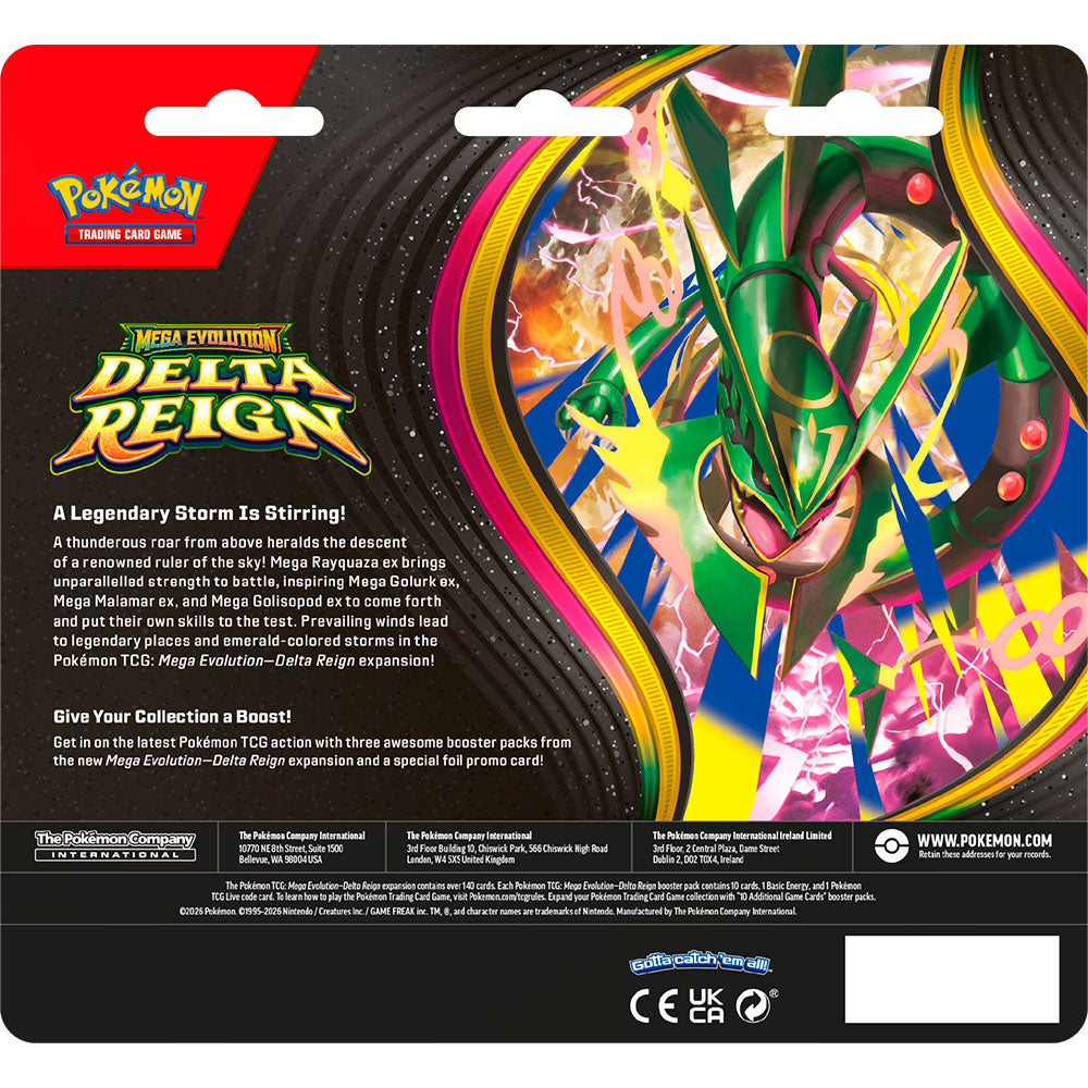 Pokémon TCG Mega Evolution Delta Reign 3-Pack Blister