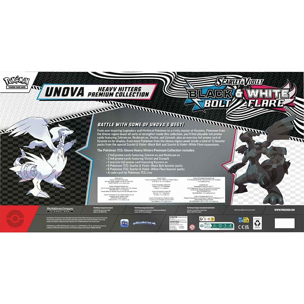 Pokémon TCG: Unova Heavy Hitters Premium Collection – Colección Premium de Unova (Cartas en Inglés)