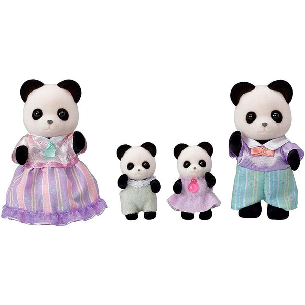 Sylvanian Families Familia Pookie Panda: Set de 4 Figuras Articuladas - Edad 3+