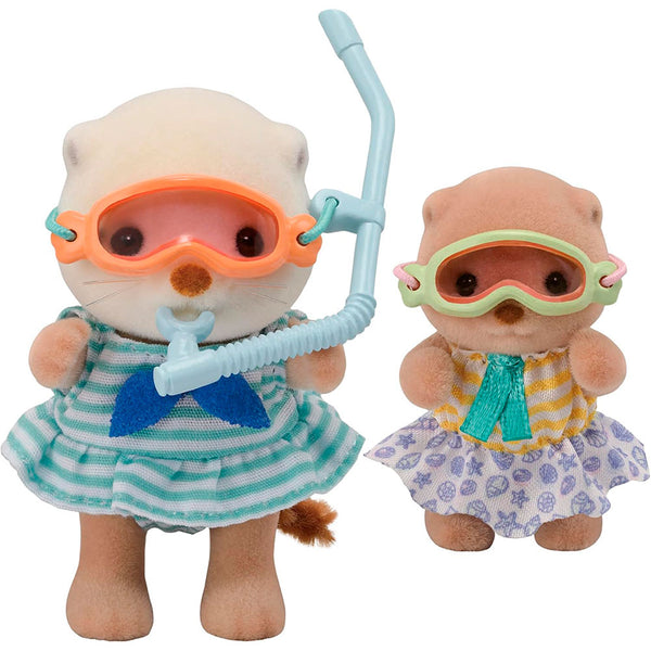 Sylvanian Families Nutria Marina Snorkel Set: Set con 2 Figuras y Accesorios Marinos - Edad 3+