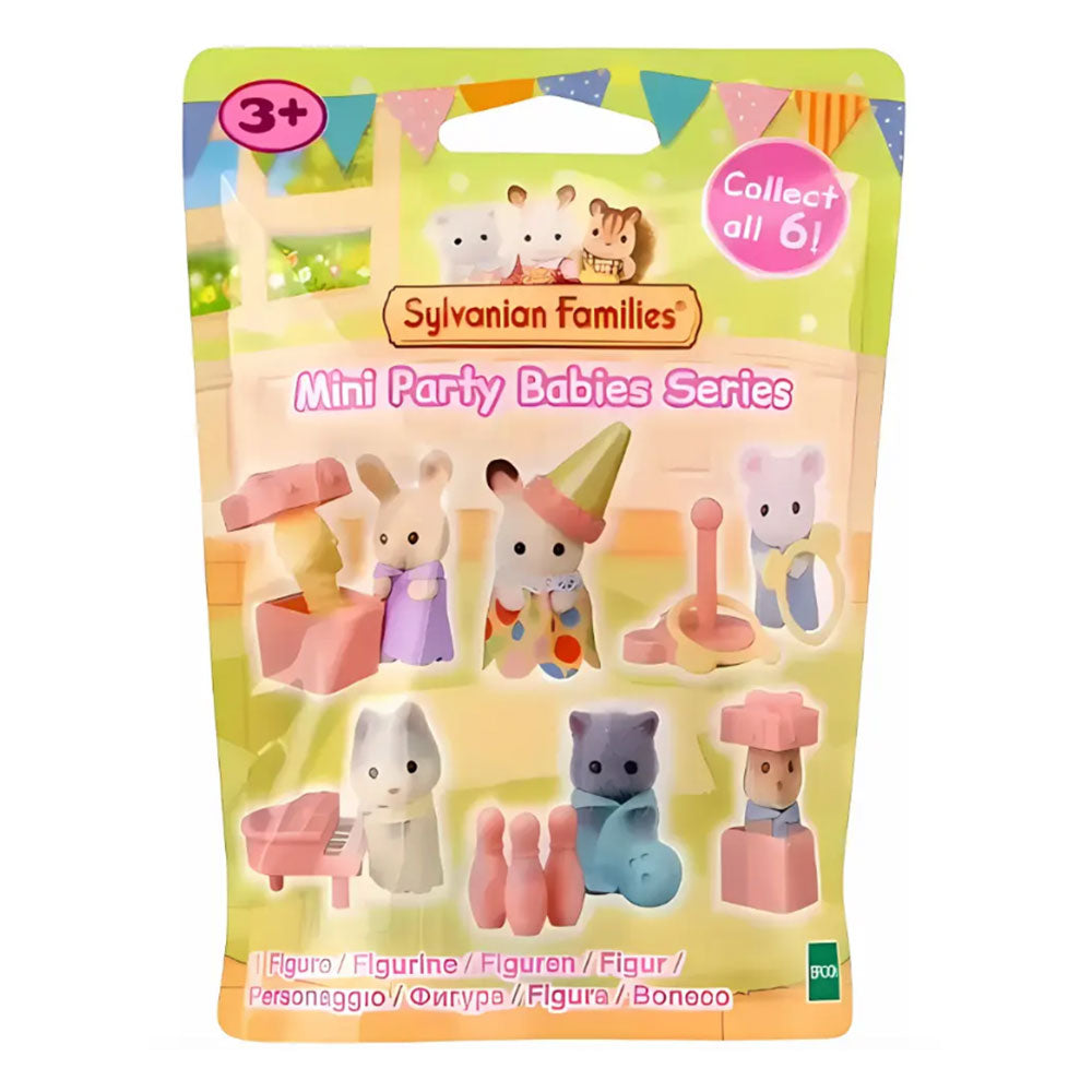Sylvanian Families Mini Party Babies: Figura Sorpresa con Accesorio, Edad 3+