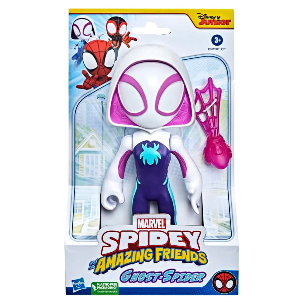 Marvel Spidey Amazing Friends Supersized Ghost Spider F3987: Figura de acción - Edad 3+