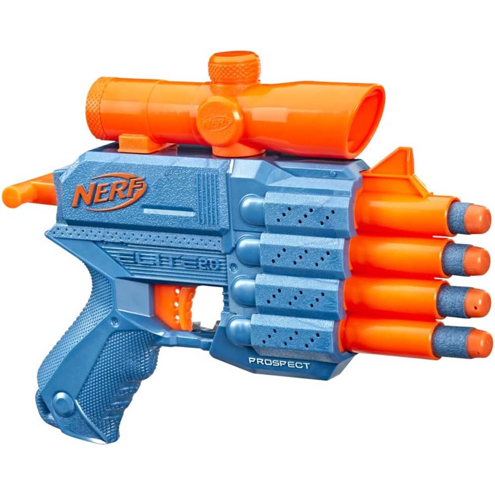 NERF Lanzador Elite 2.0 Prospect QS-4 F4190, lanzadores de juguete