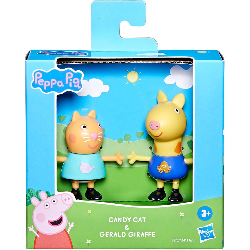 Peppa Pig Figuras - Cany Cat y Gerald Giraffe F6413, figuras de acción