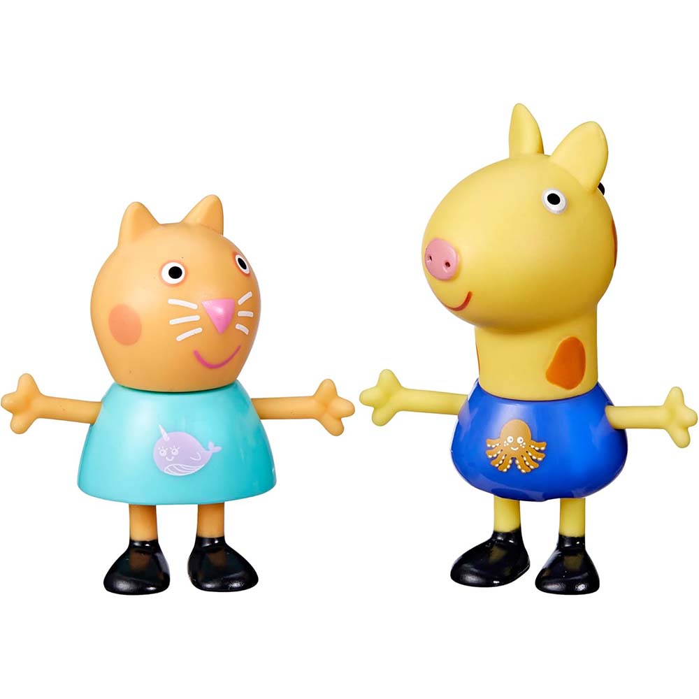 Peppa Pig Figuras - Cany Cat y Gerald Giraffe F6413, figuras de acción