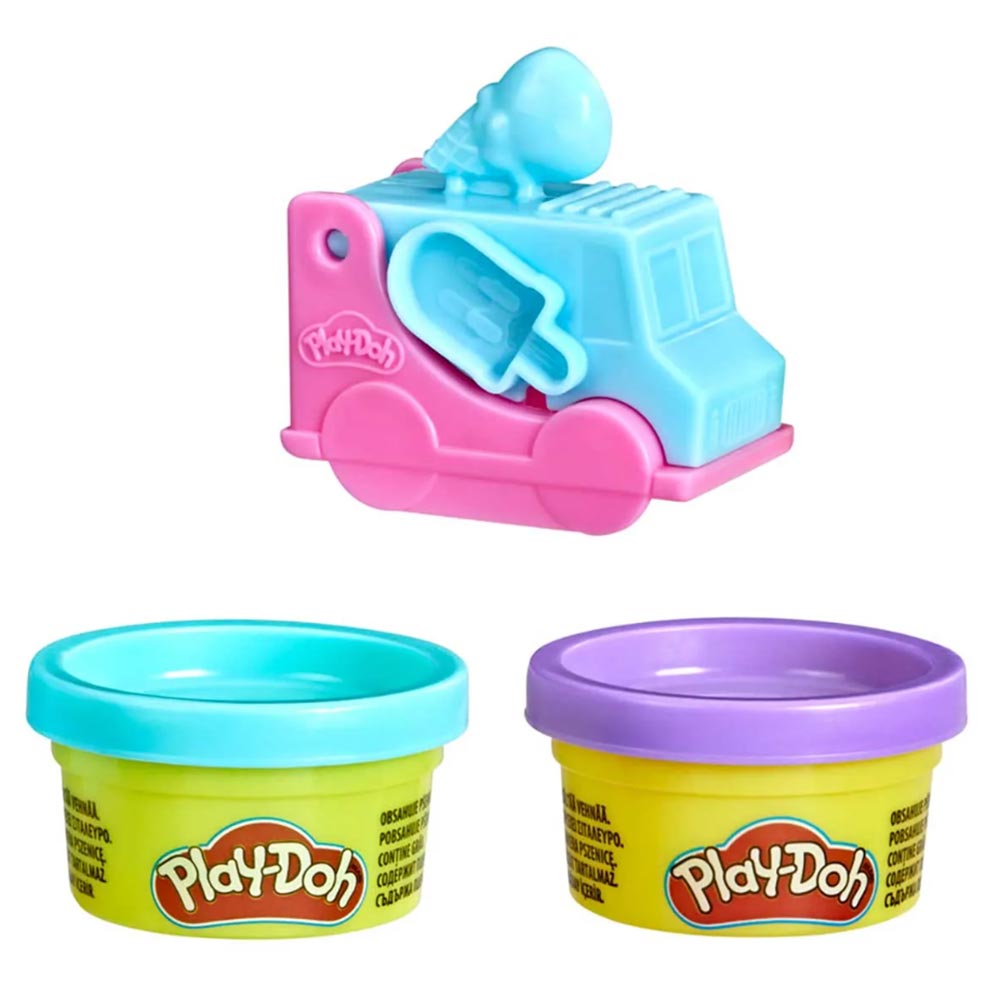 Play-Doh Mini Food Truck Playset Azul F3571: Set de masa moldeable - Edad 3+