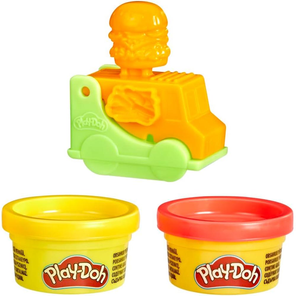 Play-Doh Mini Food Truck Playset Naranja F3571: Set de masa moldeable - Edad 3+