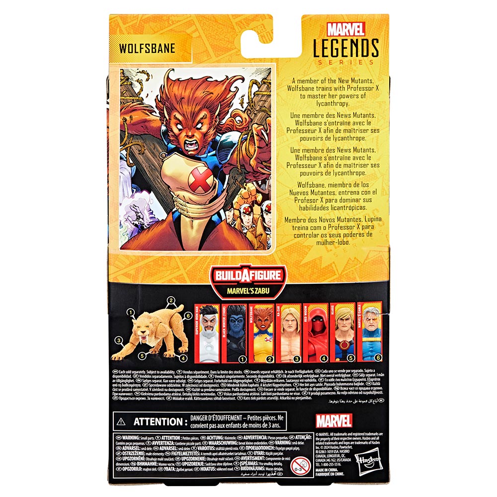 Marvel Legends Series - Wolfsbane F9074: Figura de acción - Edad 4+