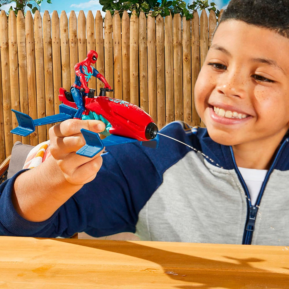 Marvel Spider-Man Web Splashers Vehicle F8967: Figura de acción - Edad 4+