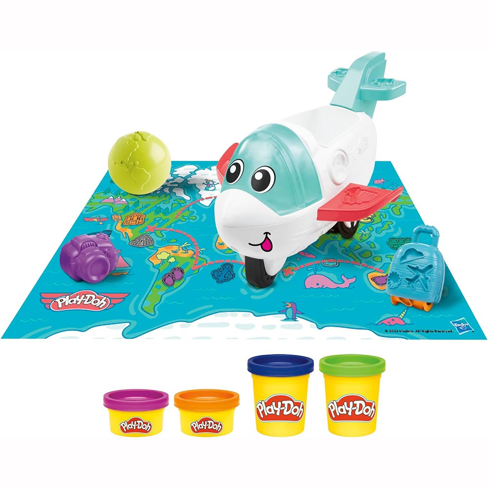 Play-Doh Airplane Explorer Starter Set F8804: Set de masa moldeable - Edad 3+