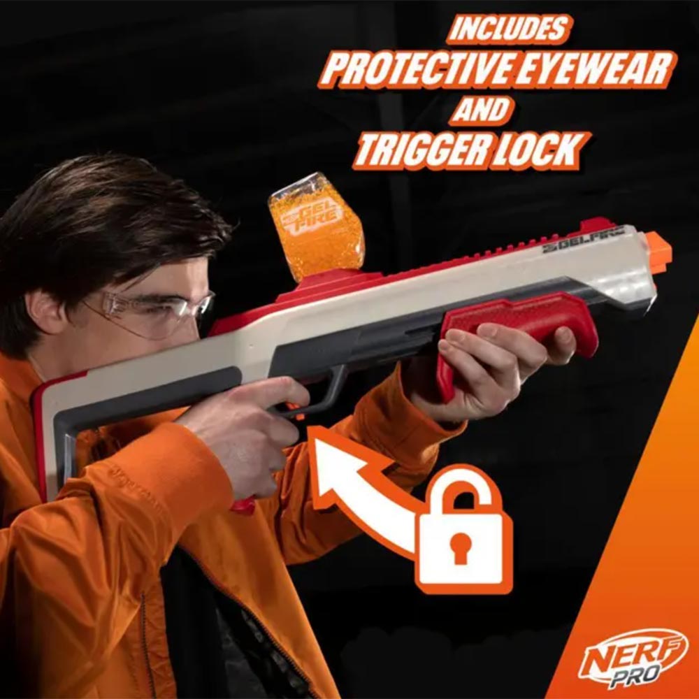 Nerf Gelfire Raid F7634: Lanzador de juguete - Edad 14+