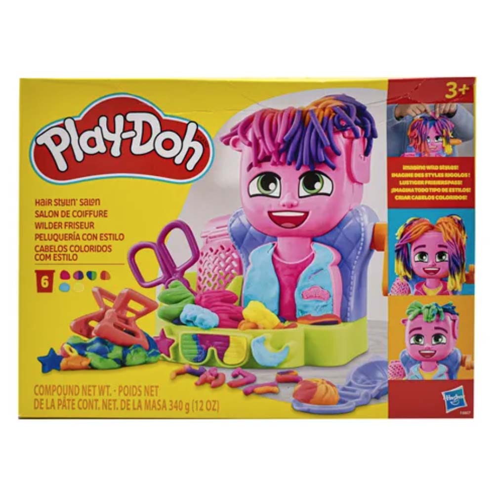 Play-Doh Peluquería con estilo F8807: Set de masa moldeable - Edad 3+