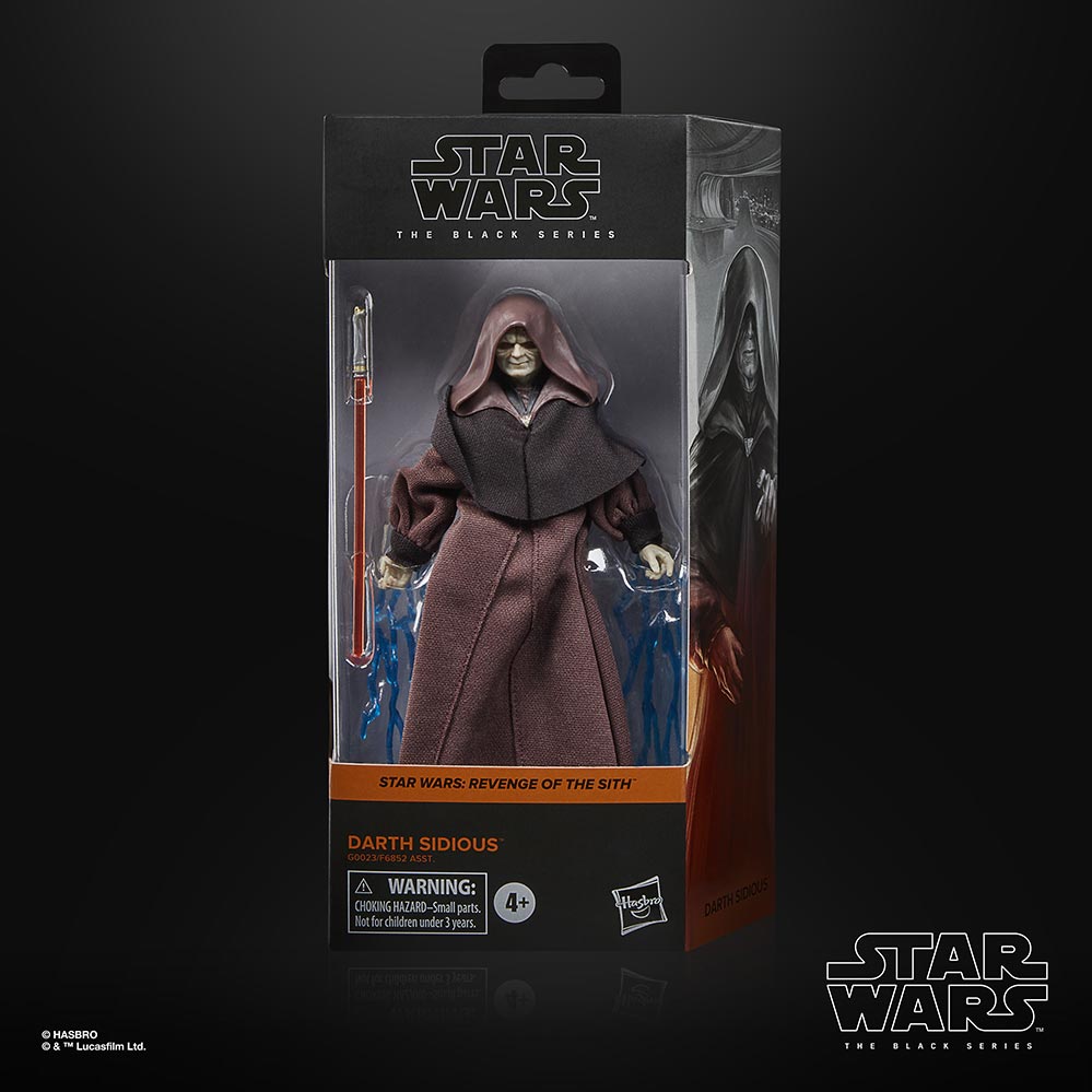 Star Wars The Black Series Darth Sidious G0023: Figura de acción - Edad 4+