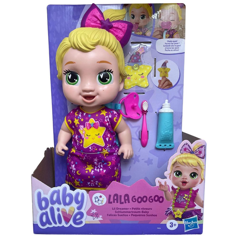 Baby Alive Lil Dreamer Blonde Hair Lala F9856: Muñeca - Edad 3+