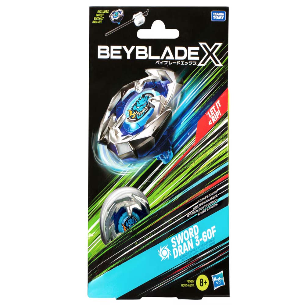 Beyblade X Sword Dran 3-60F G0175: Trompo de destreza - Edad 8+