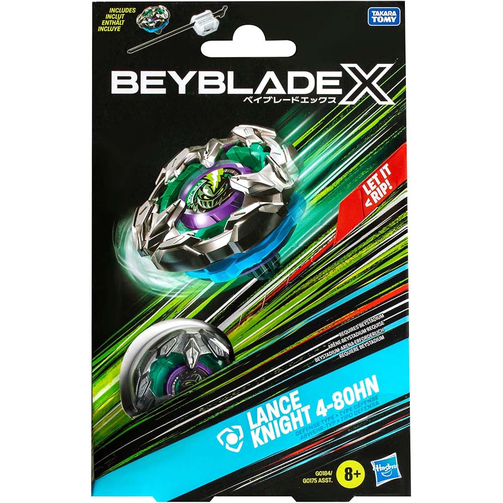Beyblade X Lance Knight 4-80Hn G0175, trompos de combate