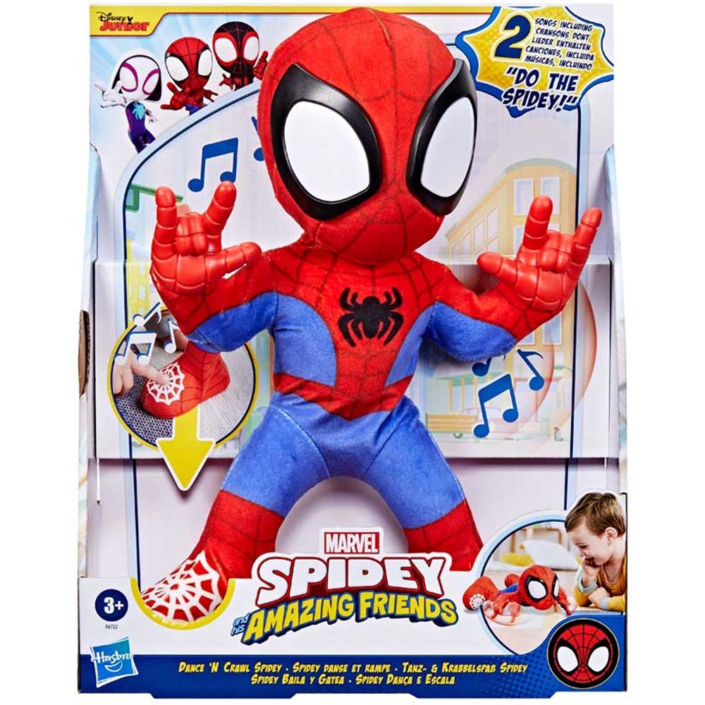 Marvel Spidey and His Amazing Friends Dance 'N Crawl Spidey Figura Interactiva 25 cm - Edad 4+