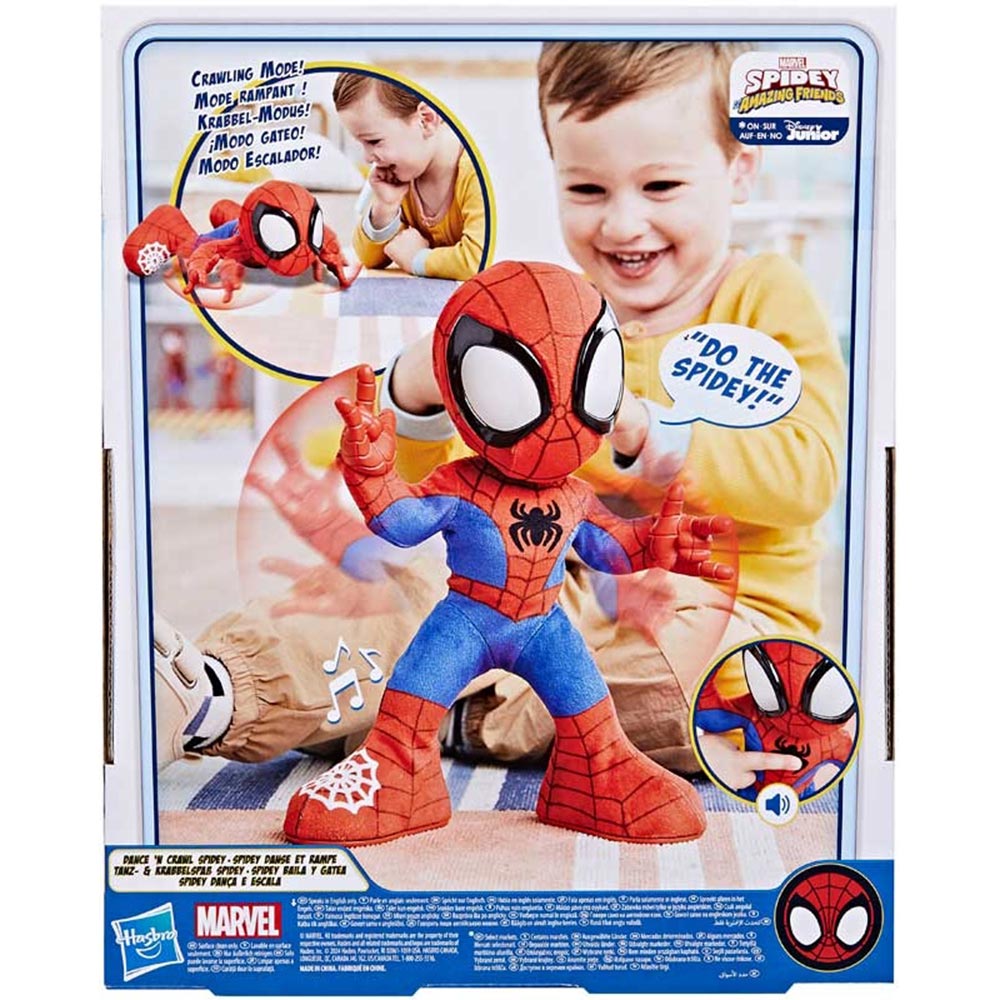 Marvel Spidey and His Amazing Friends Dance 'N Crawl Spidey Figura Interactiva 25 cm - Edad 4+