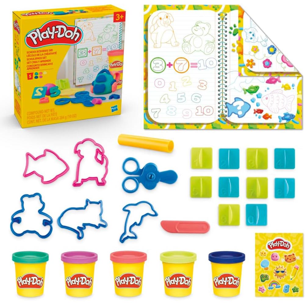 Play-Doh Conjunto Brincar y Aprender F9144: Set de masa moldeable - Edad 3+