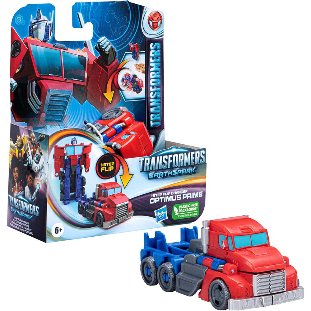 Transformers EarthSpark Optimus Prime 1 paso de 4 Pulgadas F6716