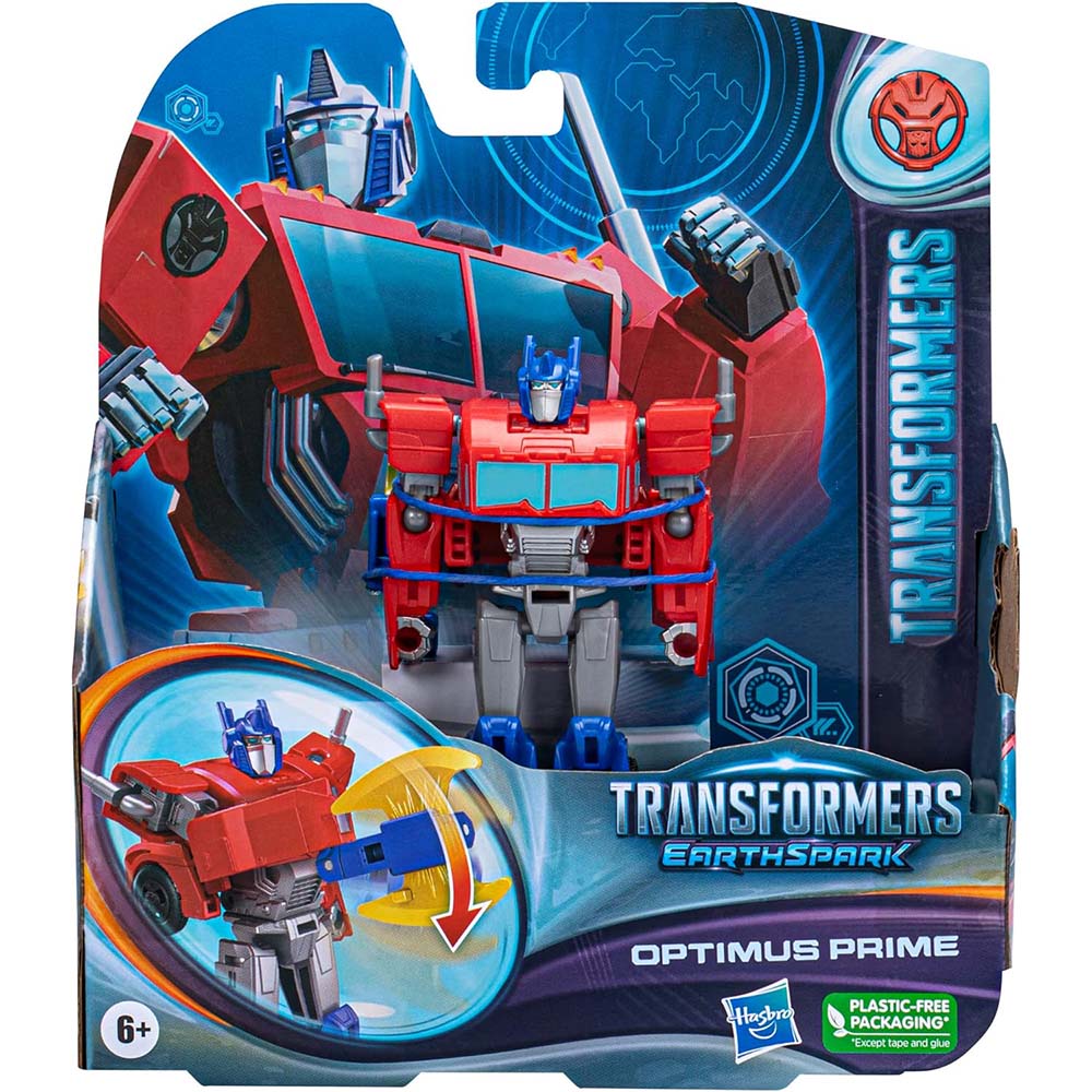 Transformers EarthSpark Optimus Prime Clase Guerrero F6724