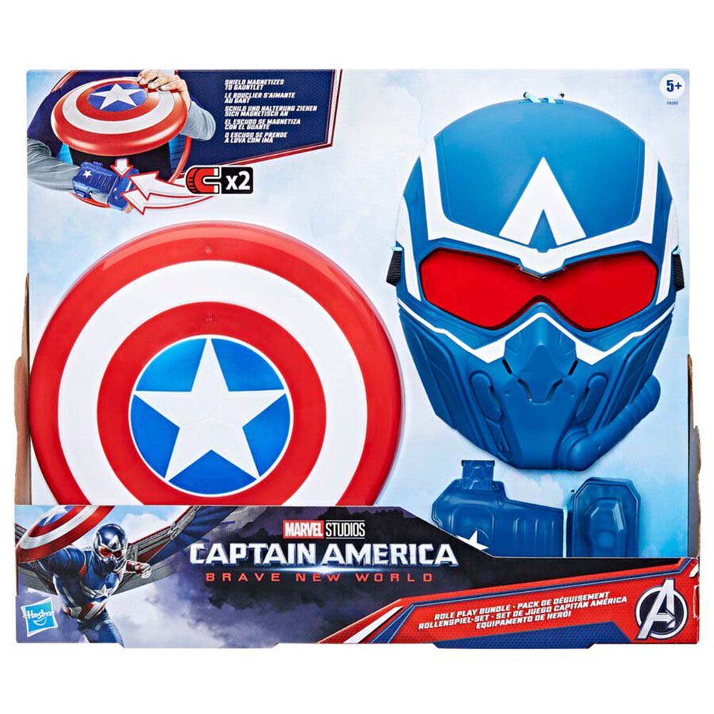 Marvel Captain America New World Role Play Bundle F9305: Figura de acción - Edad 3+