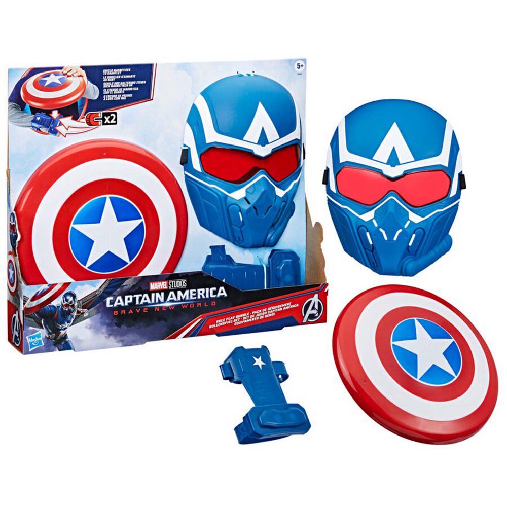 Marvel Captain America New World Role Play Bundle F9305: Figura de acción - Edad 3+