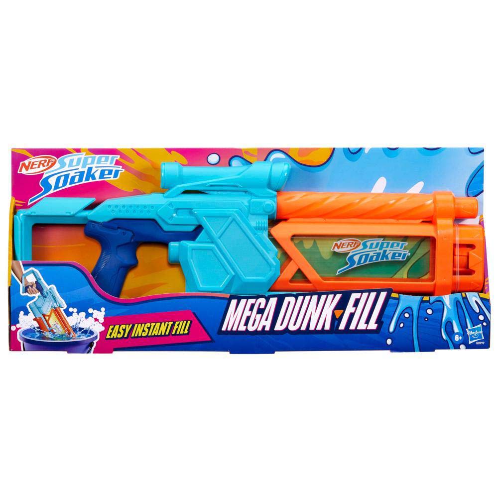 Nerf Super Soaker Mega Dunk Fill G0999: Lanzador de agua
