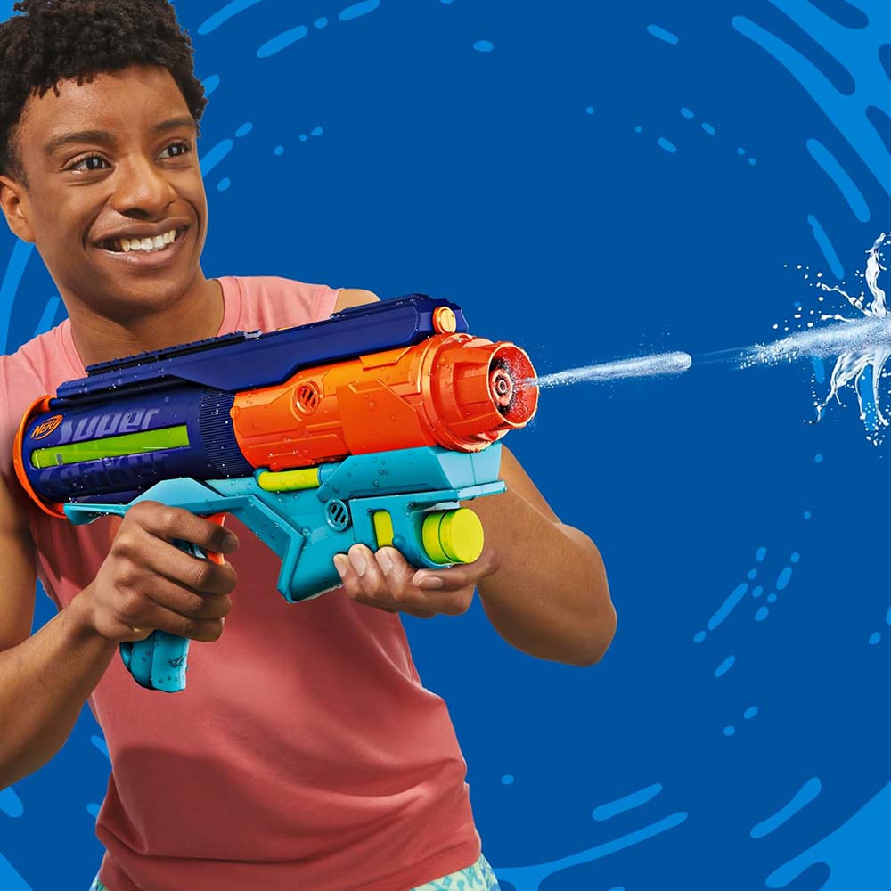 Nerf Super Soaker Power Drench G1116: Lanzador de agua - Edad 3+