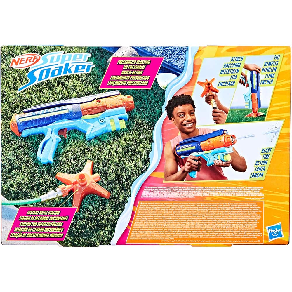 Nerf Super Soaker Power Drench G1116: Lanzador de agua - Edad 3+