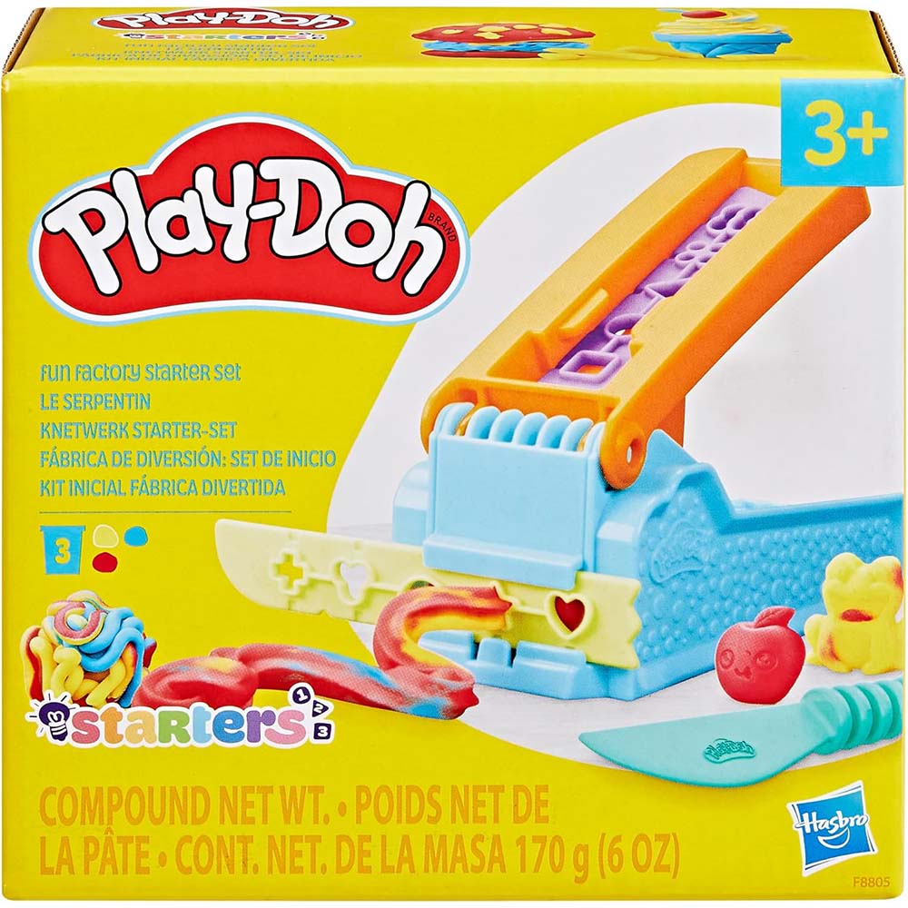 Play-Doh Fun Factory Starter Set F8805: Set de masa moldeable - Edad 4+