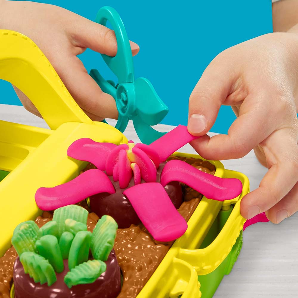 Play Doh Blooming Flowers Mi Jardín G0492: Set de masa moldeable