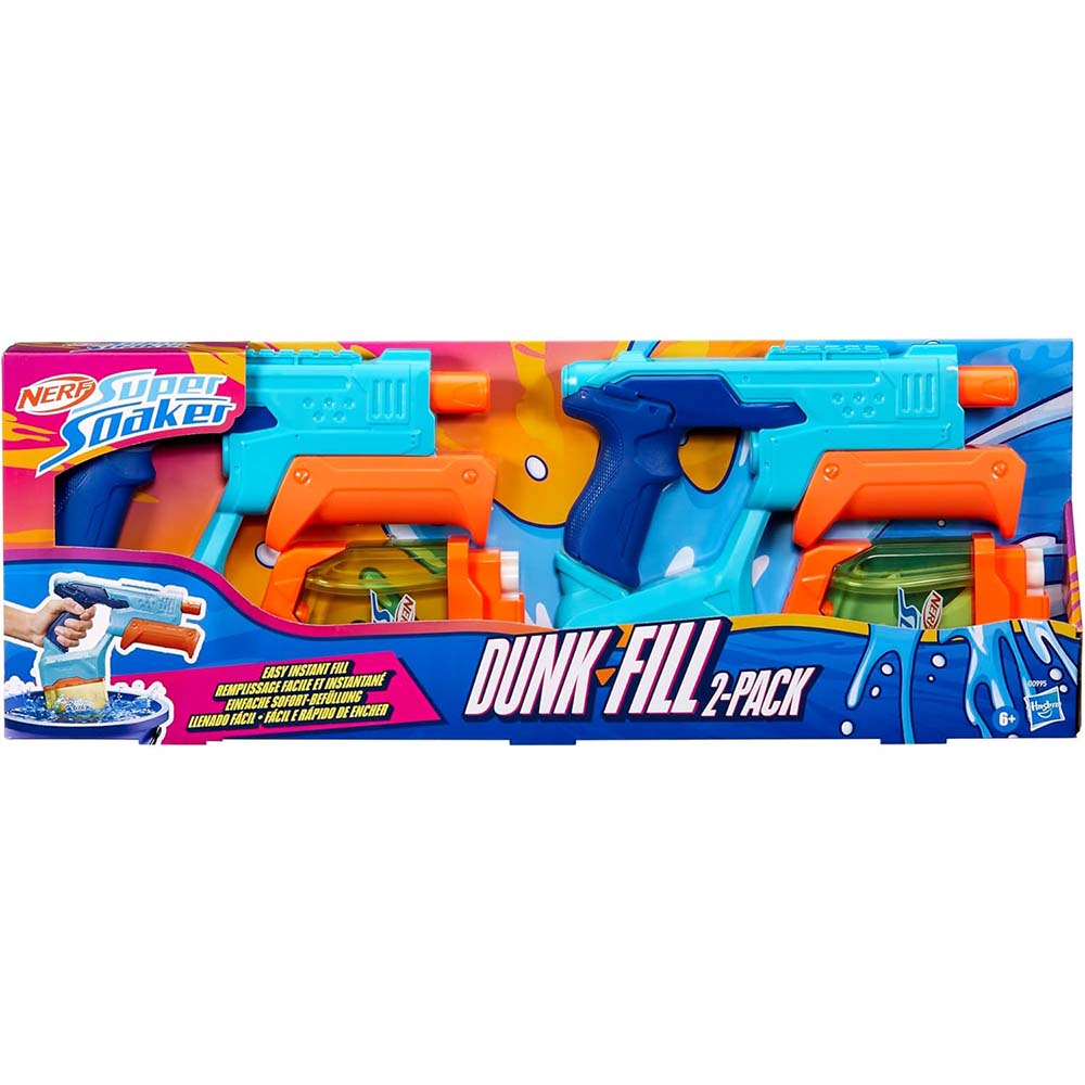 Nerf Super Soaker Dunk Fill 2 PK G0995: Lanzador de agua