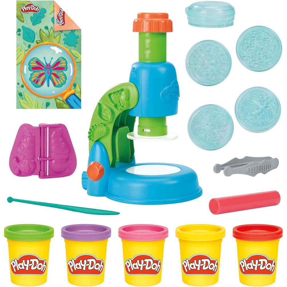 Play-Doh Light and Look Microscope G0494: Set de masa moldeable - Edad 3+