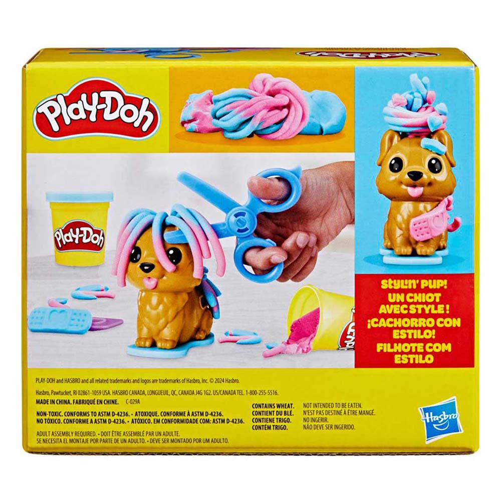 Set de peluquería y veterinario Play-Doh Mini con perro de juguete F7908, figuras de acción