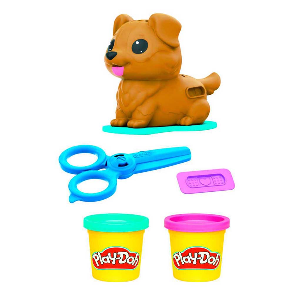 Set de peluquería y veterinario Play-Doh Mini con perro de juguete F7908, figuras de acción