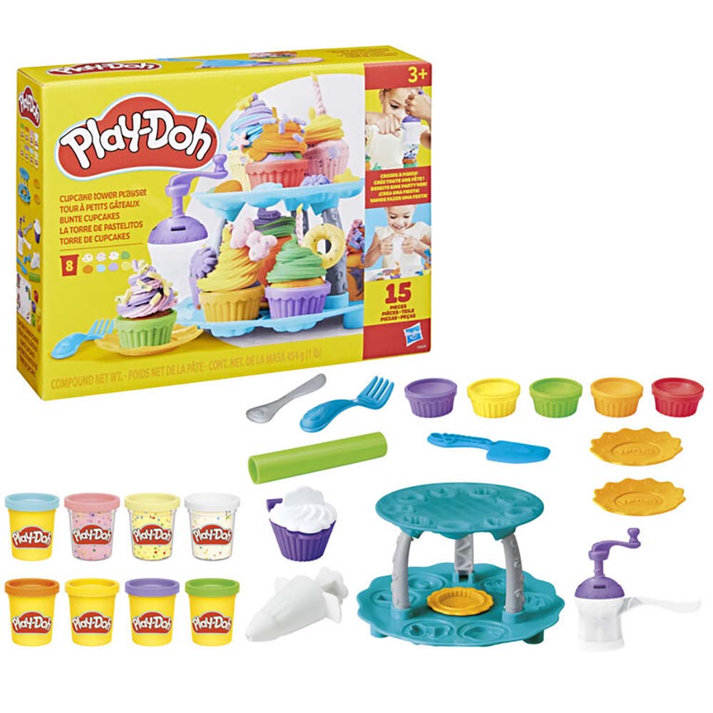 Play-Doh La Torre de Pastelitos G0529, masas y moldeo