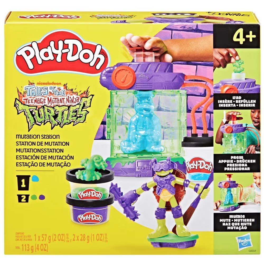 Play-Doh Teenage Mutant Ninja Turtles Mutation Station Playset G0557, masas y moldeo