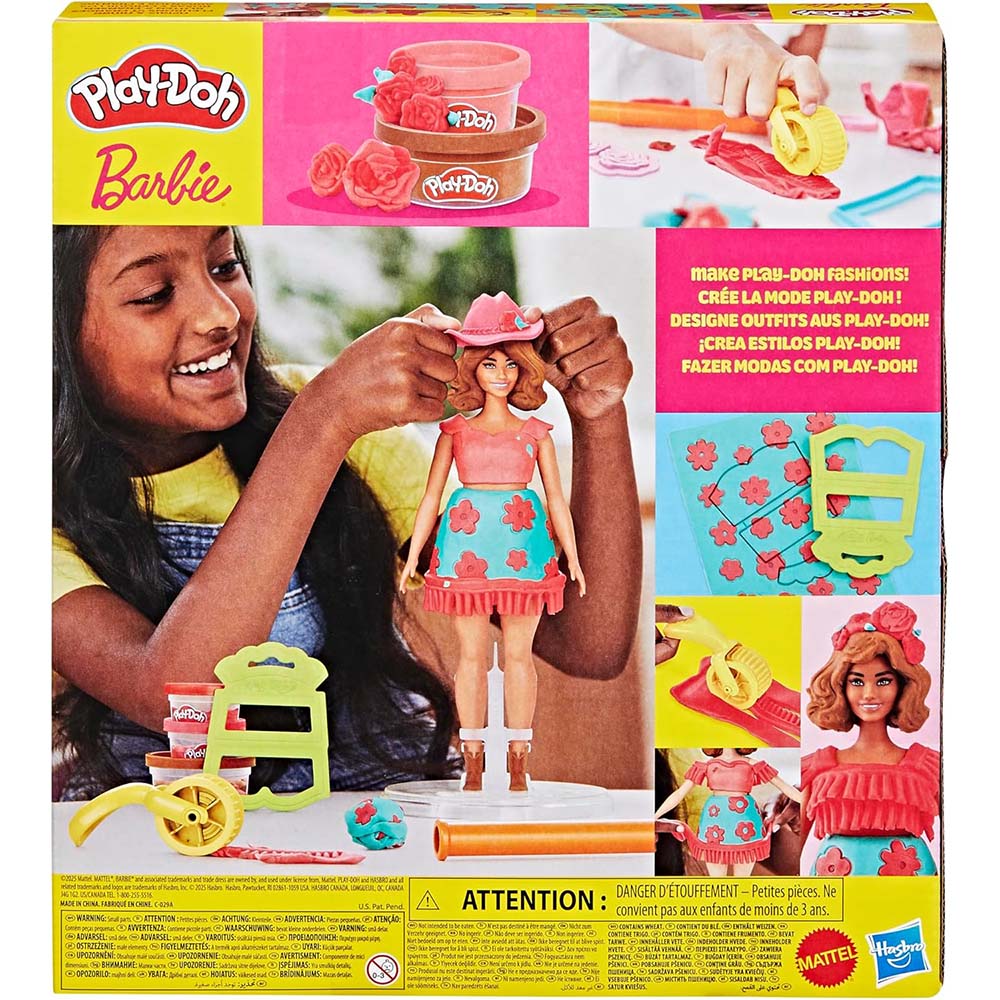 Play-Doh Barbie Rosas G1354, masas y moldeo