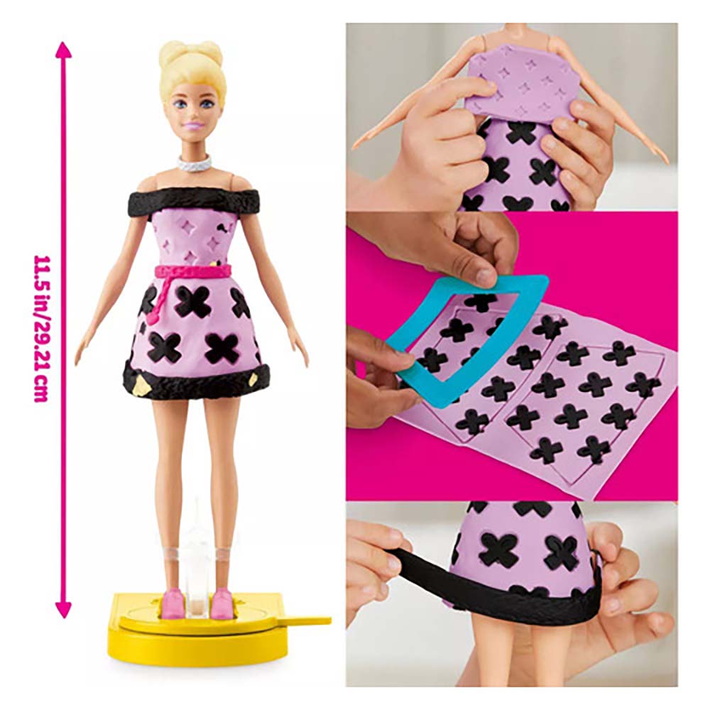 Play Doh Barbie Fashion Playset Show Diseñador De Vestidos G1356