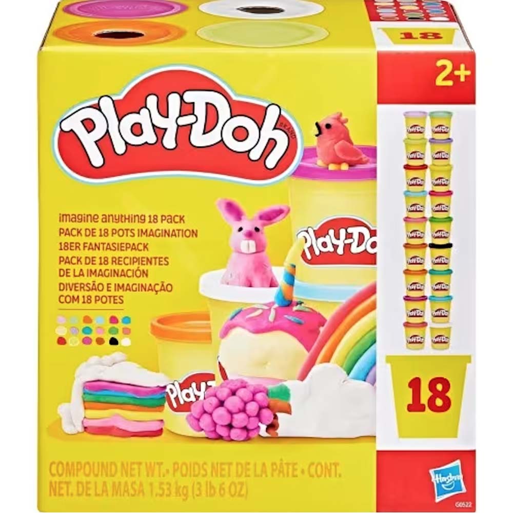 Play-Doh Masa de la Imaginación (Paquete de 18) G0522, masas y moldeo