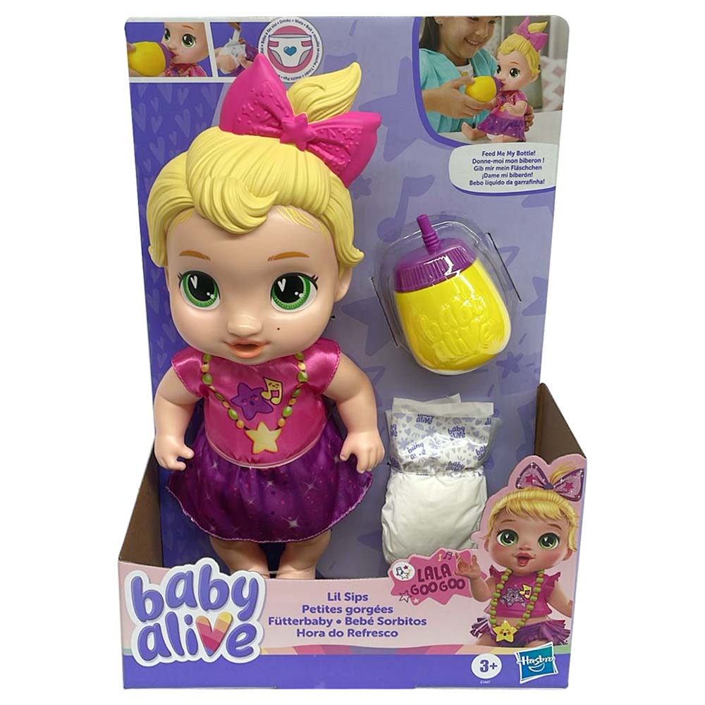 Baby Alive Lil Sips Bebé Sorbitos G1447, muñecas y muñecos