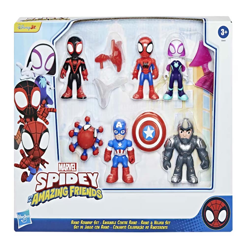 Spidey and His Amazing Friends Set figuras Spidey G0664, figuras de acción