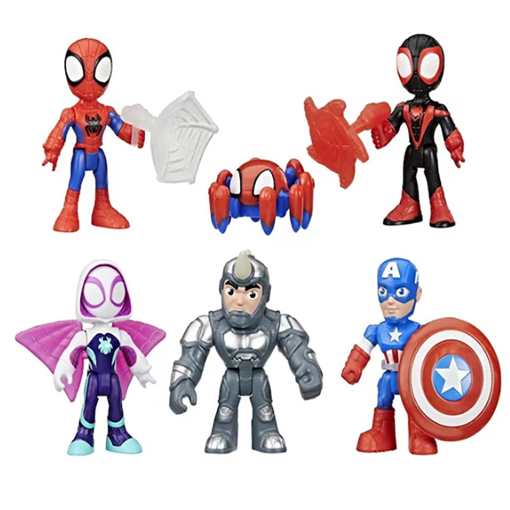 Spidey and His Amazing Friends Set figuras Spidey G0664, figuras de acción