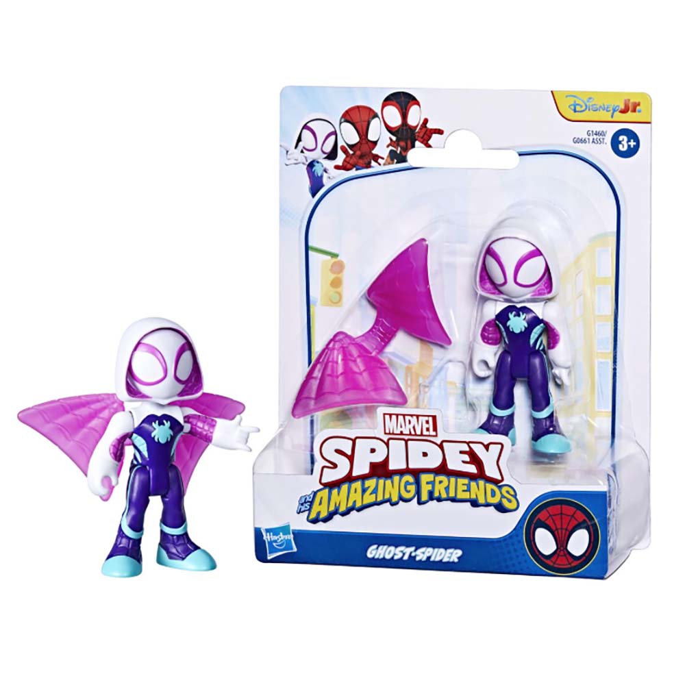 Marvel Spidey and His Amazing Friends Figura de Acción Ghost-Spider G1460, figuras de acción