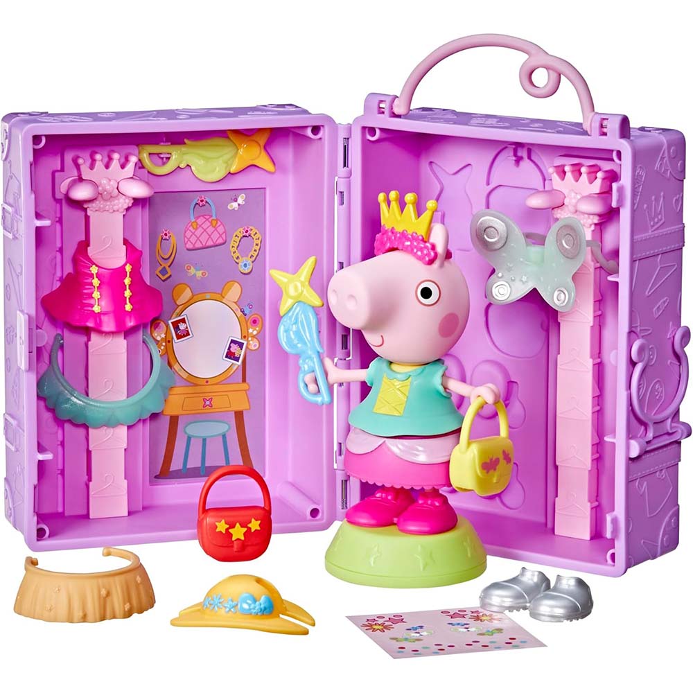 Peppa Pig – Set de Vestuario Definitivo | 15 cm con 14 Accesorios, figuras de acción