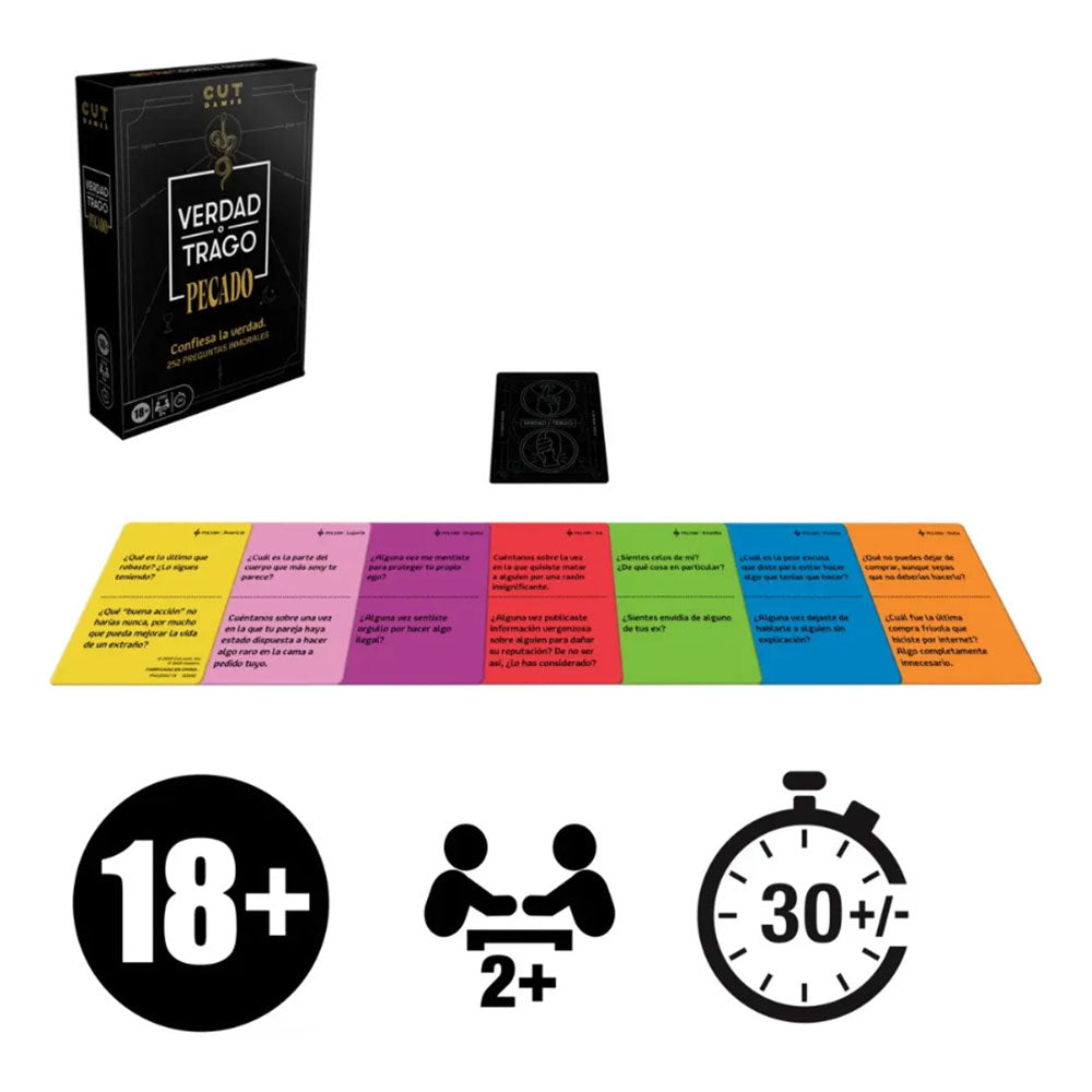 Truth or Drink: Sin Edition G3052, juegos de cartas