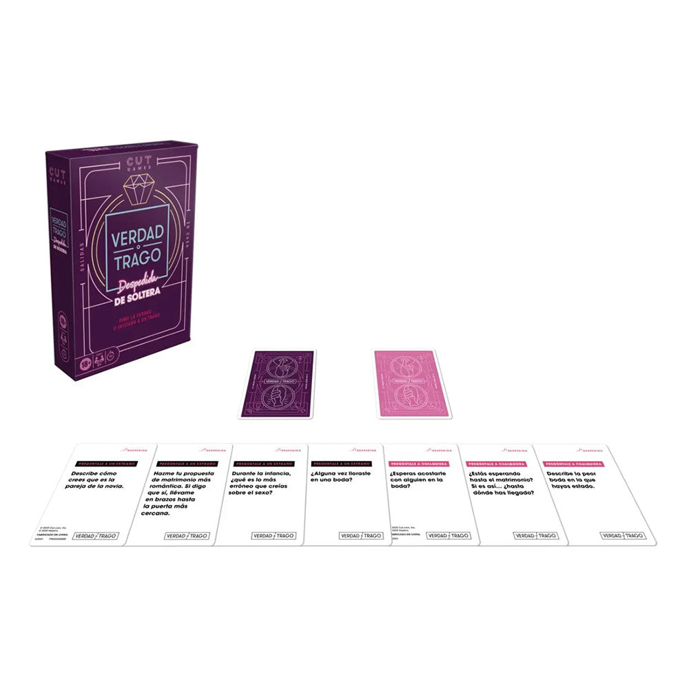 Hasbro Games Truth Or Drink Despedida de Soltera G3051, juegos de cartas