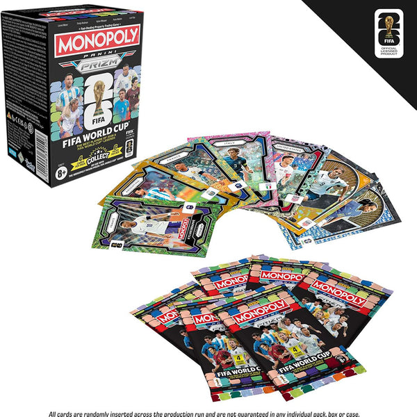 Monopoly Panini Prizm Copa Mundial de la FIFA 2026 Caja de Cartas G2677