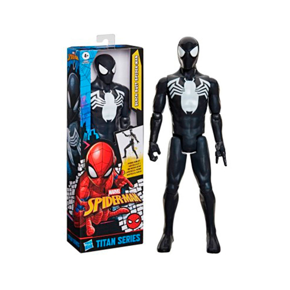 Marvel Spider-Man Titan Series Spider-Man Traje Negro G2860, figuras de acción